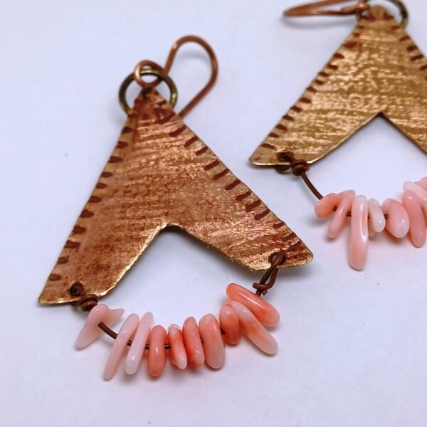 Handcrafted Copper Pink Opal