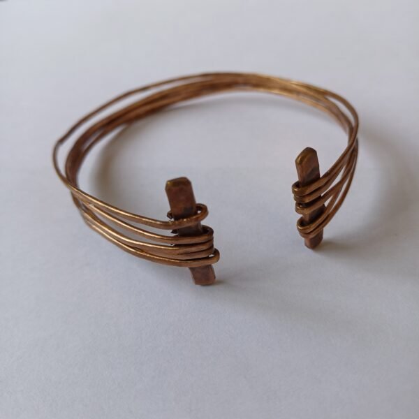 "Twisted Harmony Copper Cuff"