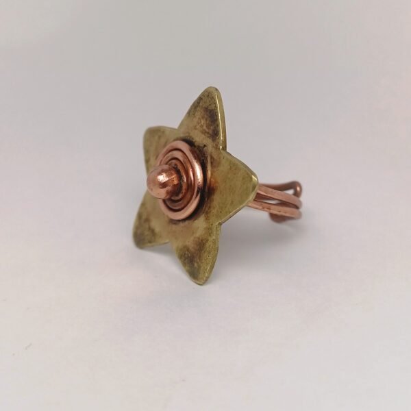 "Starry Shine Copper-Brass Ring" - Image 3