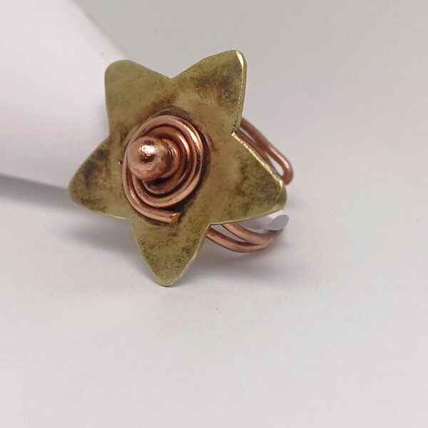 "Starry Shine Copper-Brass Ring"