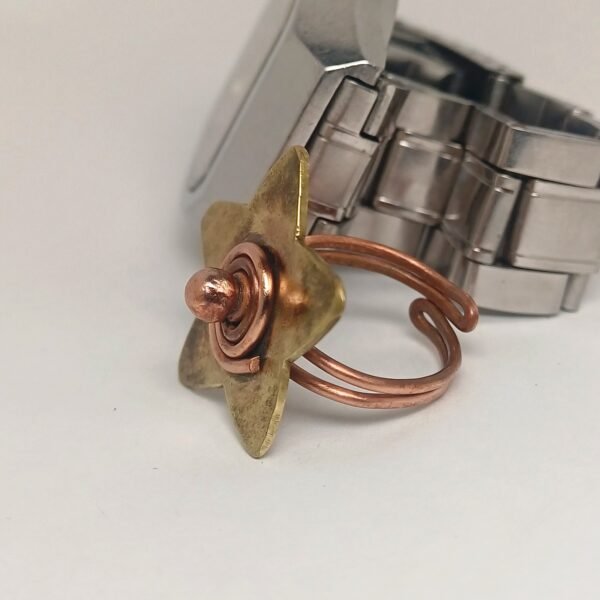 "Starry Shine Copper-Brass Ring" - Image 5