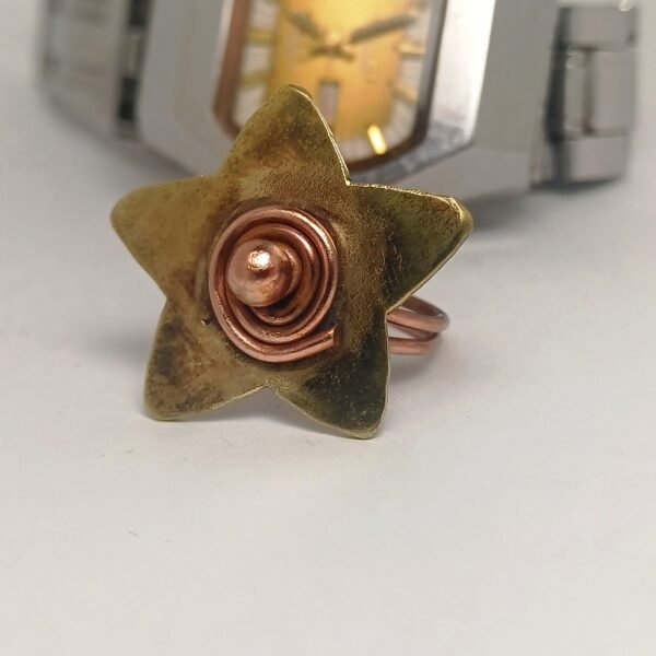 "Starry Shine Copper-Brass Ring" - Image 8