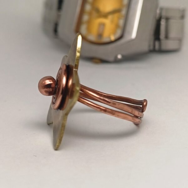 "Starry Shine Copper-Brass Ring" - Image 6