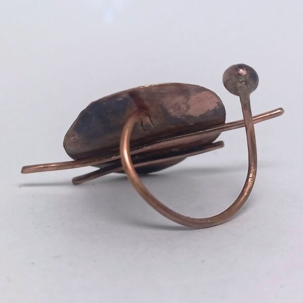 "Spiral Sun Copper-Brass Ring" - Image 4