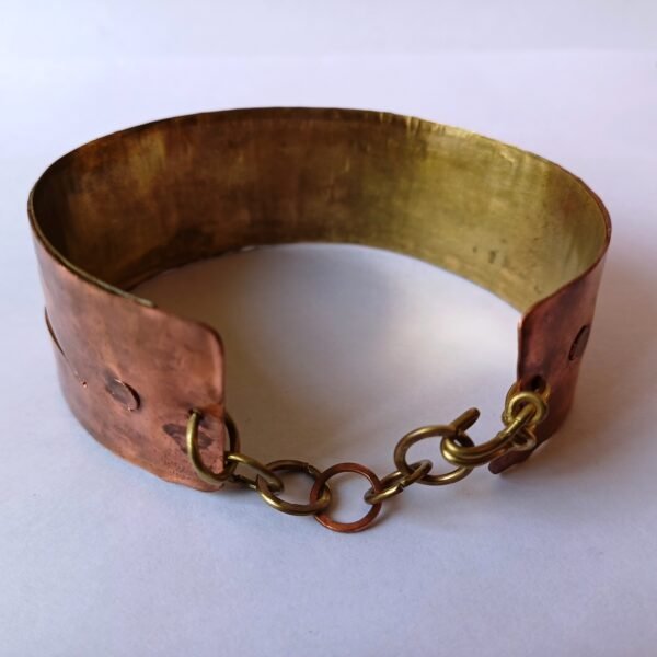 "Layered Elegance Copper-Brass Cuff" - Image 8