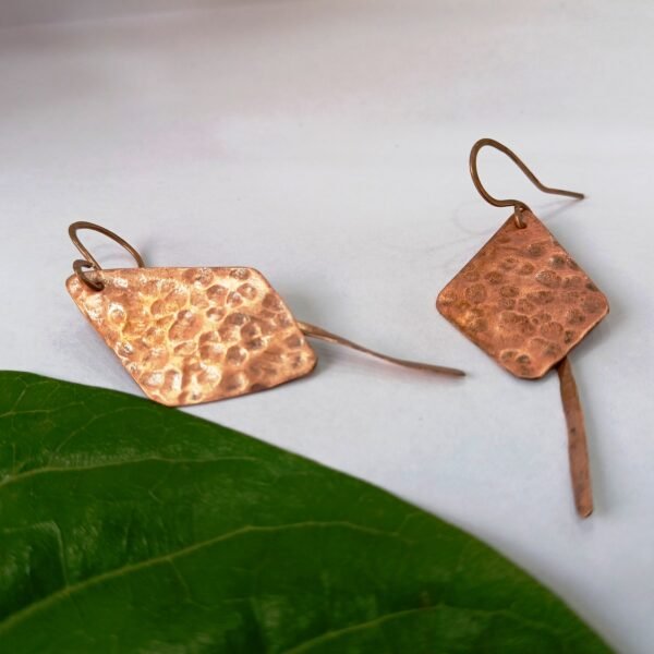 Rustic Copper Diamond Drop - Image 2